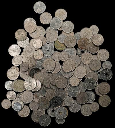 修遠堂世界钱币第101期 - 丹麦现代10，25欧尔约141枚，铜镍合金