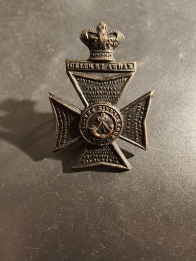 老王徽章第177期 - 英国国王皇家步枪团帽徽     维多利亚女王时期