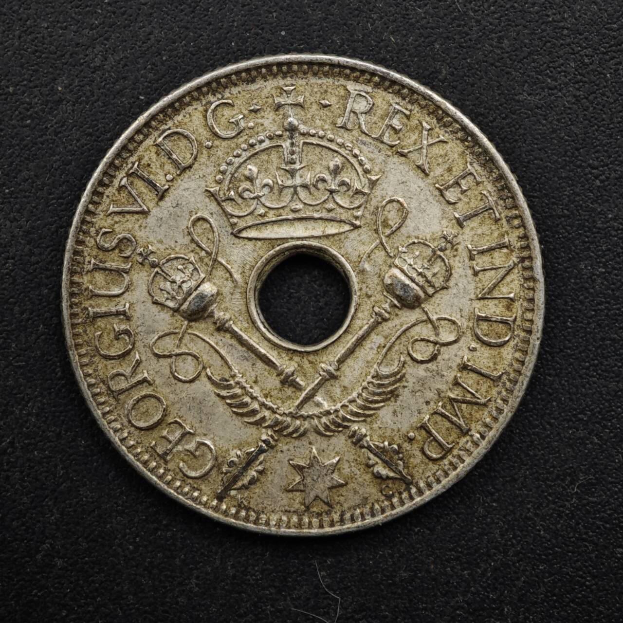 【淘币小摊】实时拍第八百四十九拍   散币银币场   满百包邮可预留二周 每周一统一发货   英属几内亚1945年1先令银币