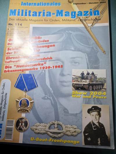 盛世勋华——号角文化勋章邮票专场拍卖第299期 - 德国出版 Militaria-Magazin杂志 2004年9/10月刊总第114期 58页