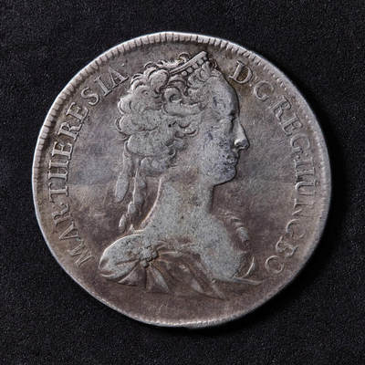 【俄甄集藏】“万象更新、马呈祥瑞”迎新春俄甄精品场-2026年(047)01-21 星期三 晚 19:30 全场包邮 - 神圣罗马帝国-匈牙利1741年玛利亚·特蕾莎皇后KB版圣母抱子1泰勒大银币，原味老包浆，稀少品种