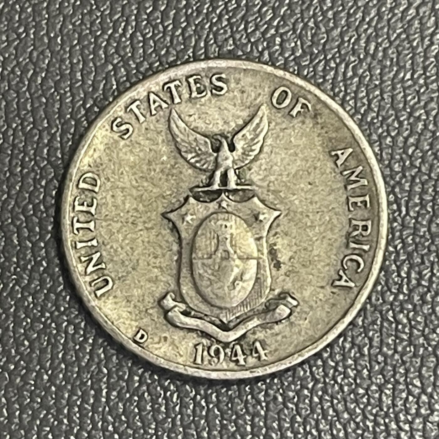 回流0120 美占菲律宾1944年打铁女神10分银币 2克75%银 银价30元