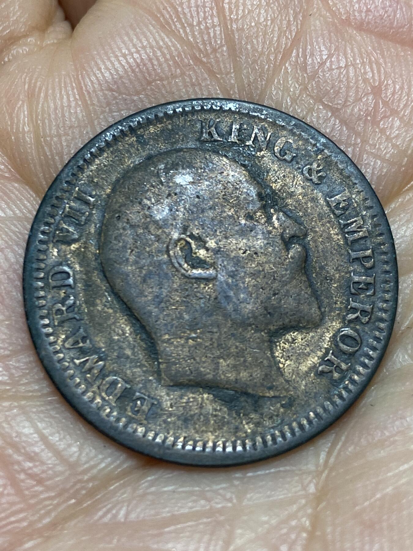 2026年第九场(总第一百七十八场）外国好品散币场(免佣金) 少见–英属印度1908年1/4安娜(爱德华七世时期)