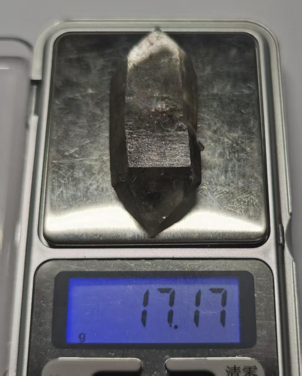 七河·世界币章小拍（总第34期） 藏家出品X696 云贵闪灵水晶原石 小手握双尖 