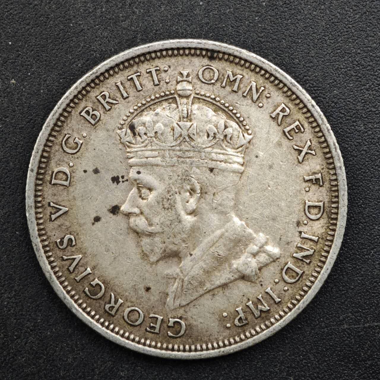 【淘币小摊】实时拍第八百四十九拍   散币银币场   满百包邮可预留二周 每周一统一发货   澳大利亚1927年乔治五世弗洛林纪念银币