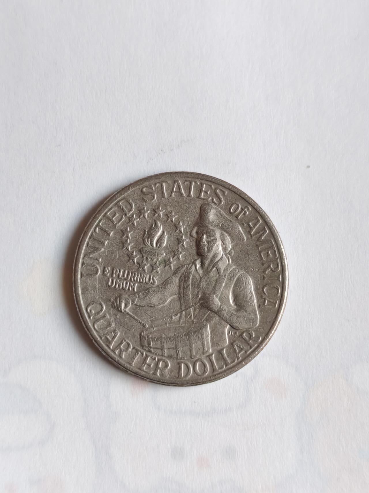 外国硬币 美国1999年启动50州纪念25分币计划，每年发行5枚代表不同州的纪念币