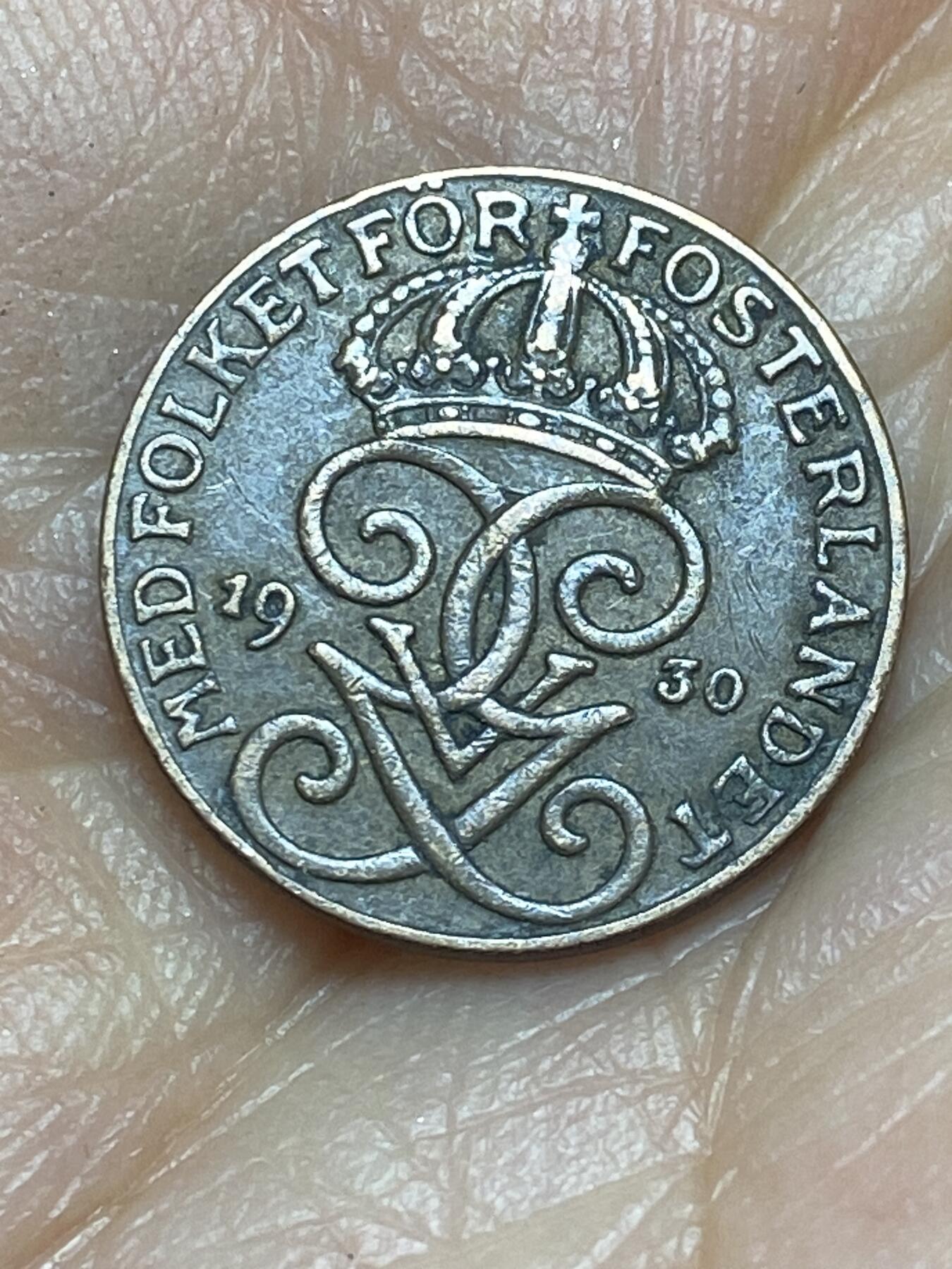 2026年第九场(总第一百七十八场）外国好品散币场(免佣金) 瑞典🇸🇪1939年1欧尔(古斯塔夫五世第二版)