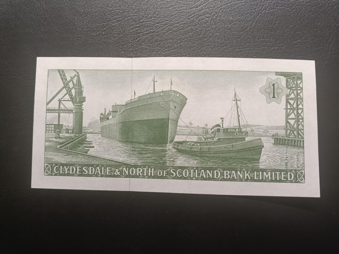 2026一月第三期，总213期 苏格兰克莱斯戴勒和北方银行1961年1镑UNC无47，稀有的两家银行短暂联合发钞时期产物，之后北方银行并入克莱斯戴勒银行