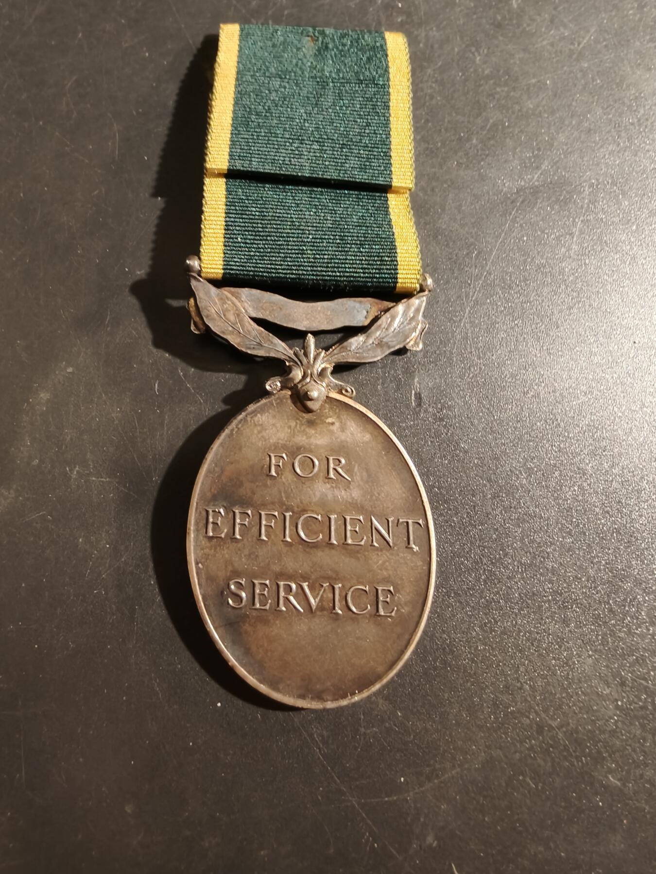 老王徽章第177期 英国效率奖章    授予皇家炮兵   乔治六世版   925银     33.8g