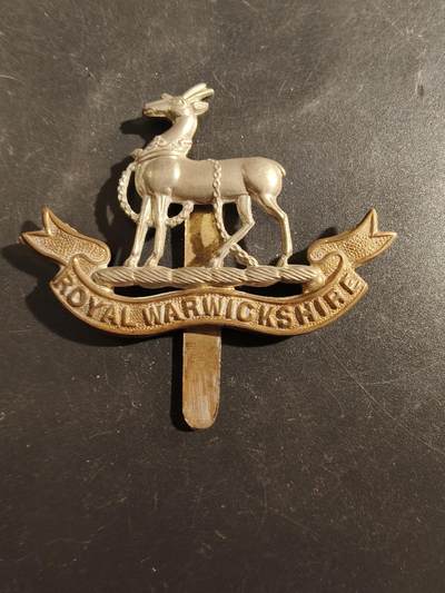 老王徽章第177期 - 英国皇家沃威克步兵团帽徽    一战时期