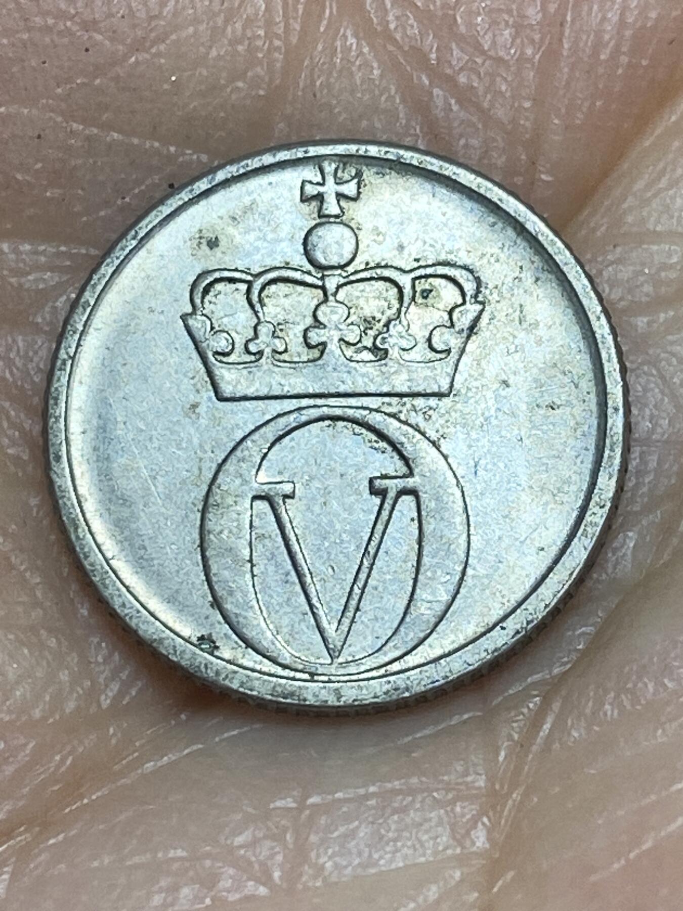 2026年第九场(总第一百七十八场）外国好品散币场(免佣金) 挪威🇳🇴1964年10欧尔(奥拉夫五世第一套第二版)