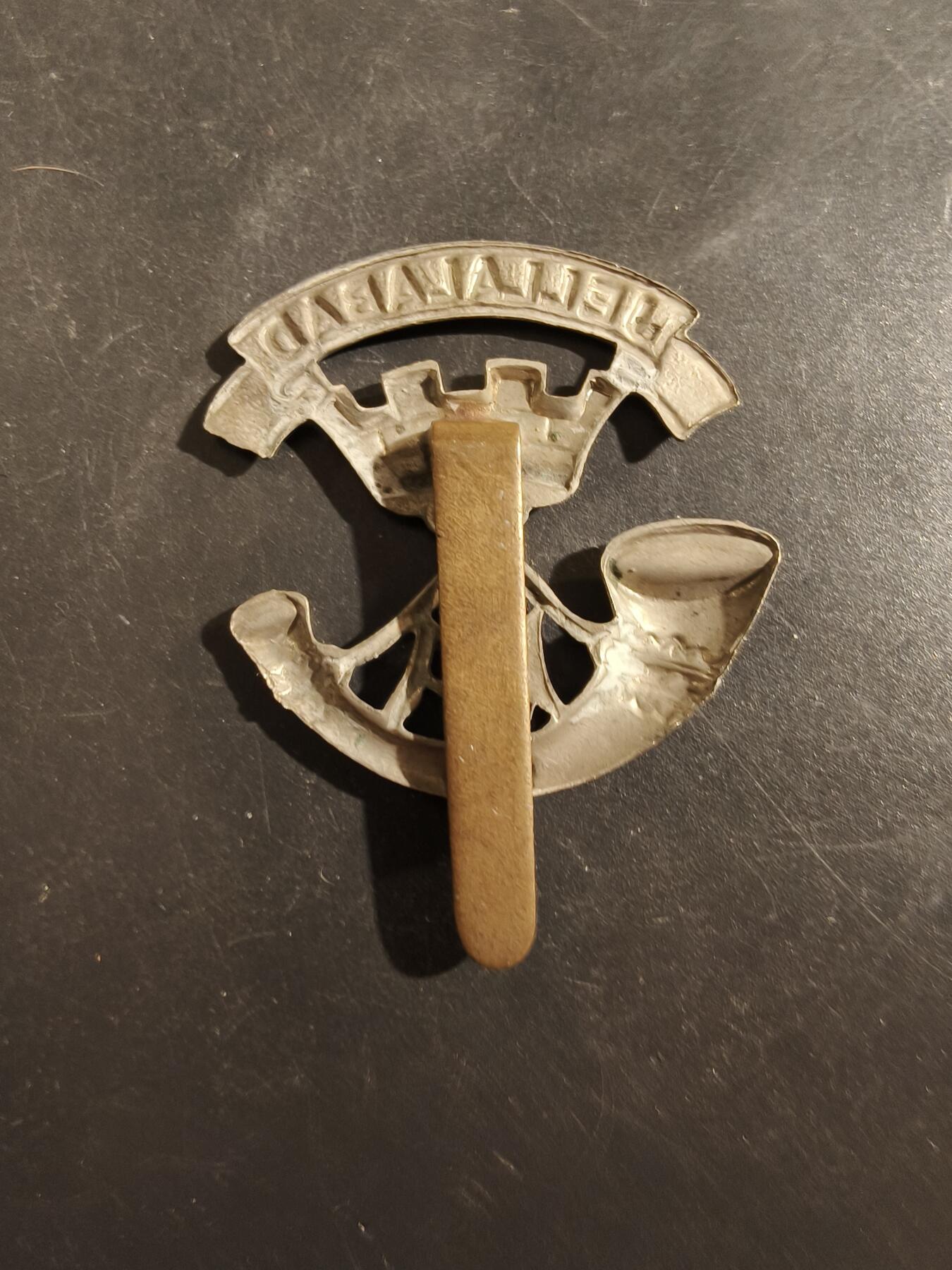 老王徽章第177期 英国阿尔伯特亲王轻步兵团帽徽     一战时期