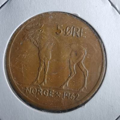 沼泽如烟--第964场 - 挪威1962年5欧尔