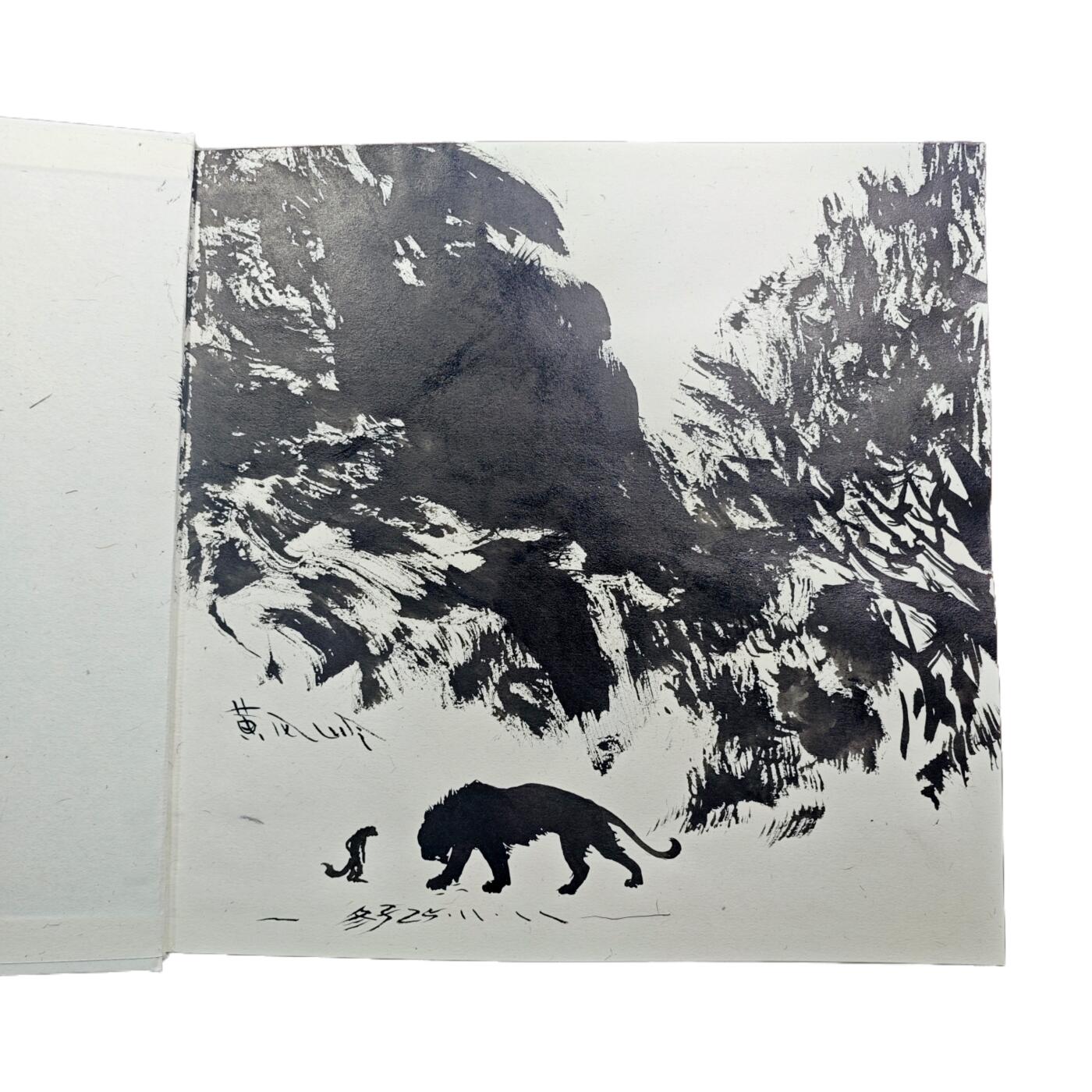 白泽拍卖卡牌手绘专场第31期（岁寒知松柏 春意已可期） 2026GAF北京场 刘冬子 狮驼岭手记 画册  刘东子首页签绘 黄风岭猴子大战虎先锋