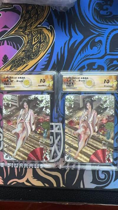 寸草不生拍卖第十八期  - 2025 燎原三国 大乔 ST-Brush 刷子老师 普通+异画浮雕折光 10G+10P一对