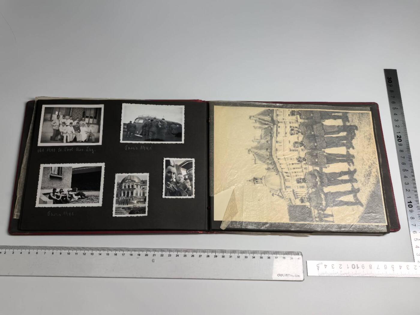 小驴勋章奖章收藏1月17日周六晚六点拍卖（珍爱和平，收藏战争，铭记历史，勿忘国耻，忠党爱国。有偿代拍，送拍规则在简介最后，参拍须阅读规则后再参拍，关系到运费包装发货时效真假辨别等关键信息，拍卖时不再发原图，看大图店主微信码在拍卖店铺介绍里） WWII德原品相册，里面共有70多张德军老照片，还有一份战地电报，内含西线东线作战照片