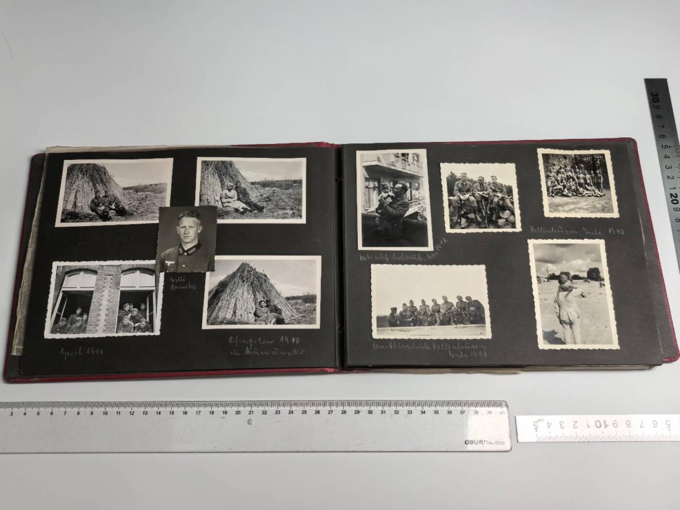 小驴勋章奖章收藏1月17日周六晚六点拍卖（珍爱和平，收藏战争，铭记历史，勿忘国耻，忠党爱国。有偿代拍，送拍规则在简介最后，参拍须阅读规则后再参拍，关系到运费包装发货时效真假辨别等关键信息，拍卖时不再发原图，看大图店主微信码在拍卖店铺介绍里） WWII德原品相册，里面共有70多张德军老照片，还有一份战地电报，内含西线东线作战照片