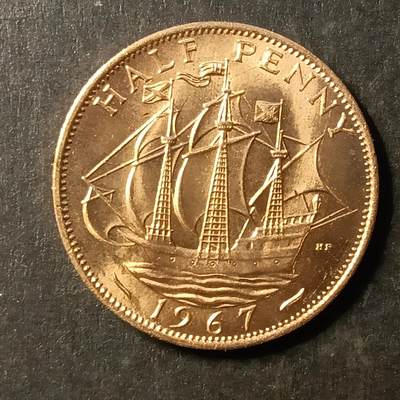 逸泉钱币2026A第世界钱币纪念币专场A第三场A401-701 - 640 英国女王半便士硬币