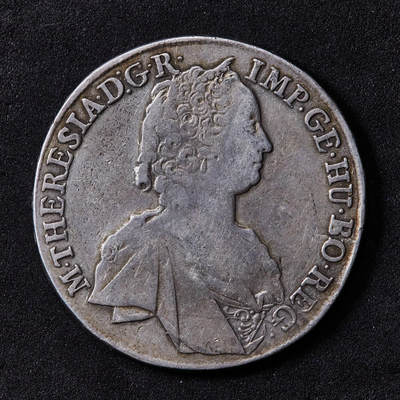 【俄甄集藏】“万象更新、马呈祥瑞”迎新春俄甄精品场-2026年(047)01-21 星期三 晚 19:30 全场包邮 - 神圣罗马帝国-奥地利1763年玛利亚·特蕾莎皇后1泰勒大银币，原味状态