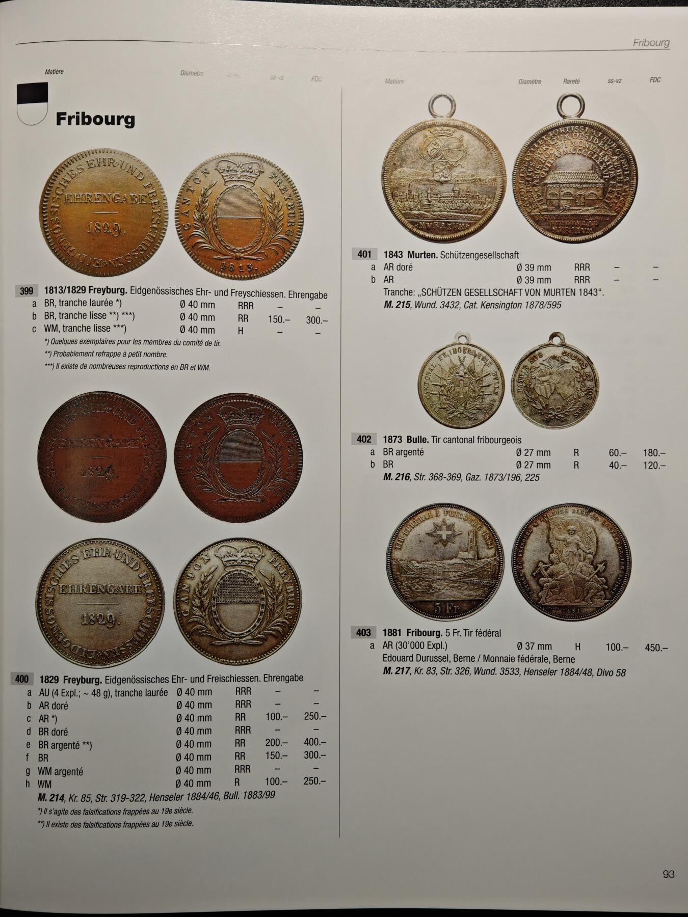 【德藏】世界币章拍卖第162期（拍品征集中~欢迎藏友联系） 98新 瑞士射击节银币及银章目录 硬壳精装 全彩铜板纸印刷 大开本 全书约408页