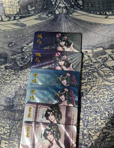 光影卡牌第28期，各家亲签，各家套卡，持续收拍品 - 鹿鼎记女性人物粗闪卡如图，一套6张