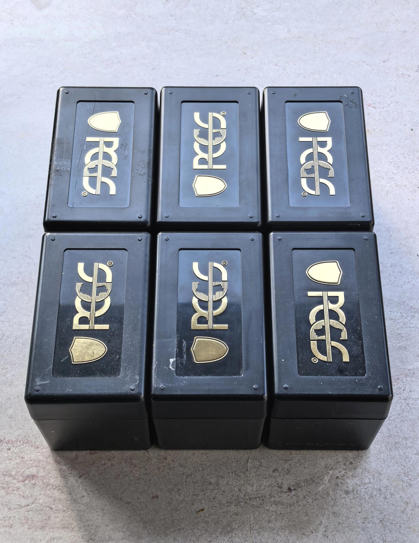 博洋堂世界钱币拍卖第157期（全场包邮） 黑色PCGS官方评级币收纳盒6枚一组，每盒可存放10枚，携带方便-2