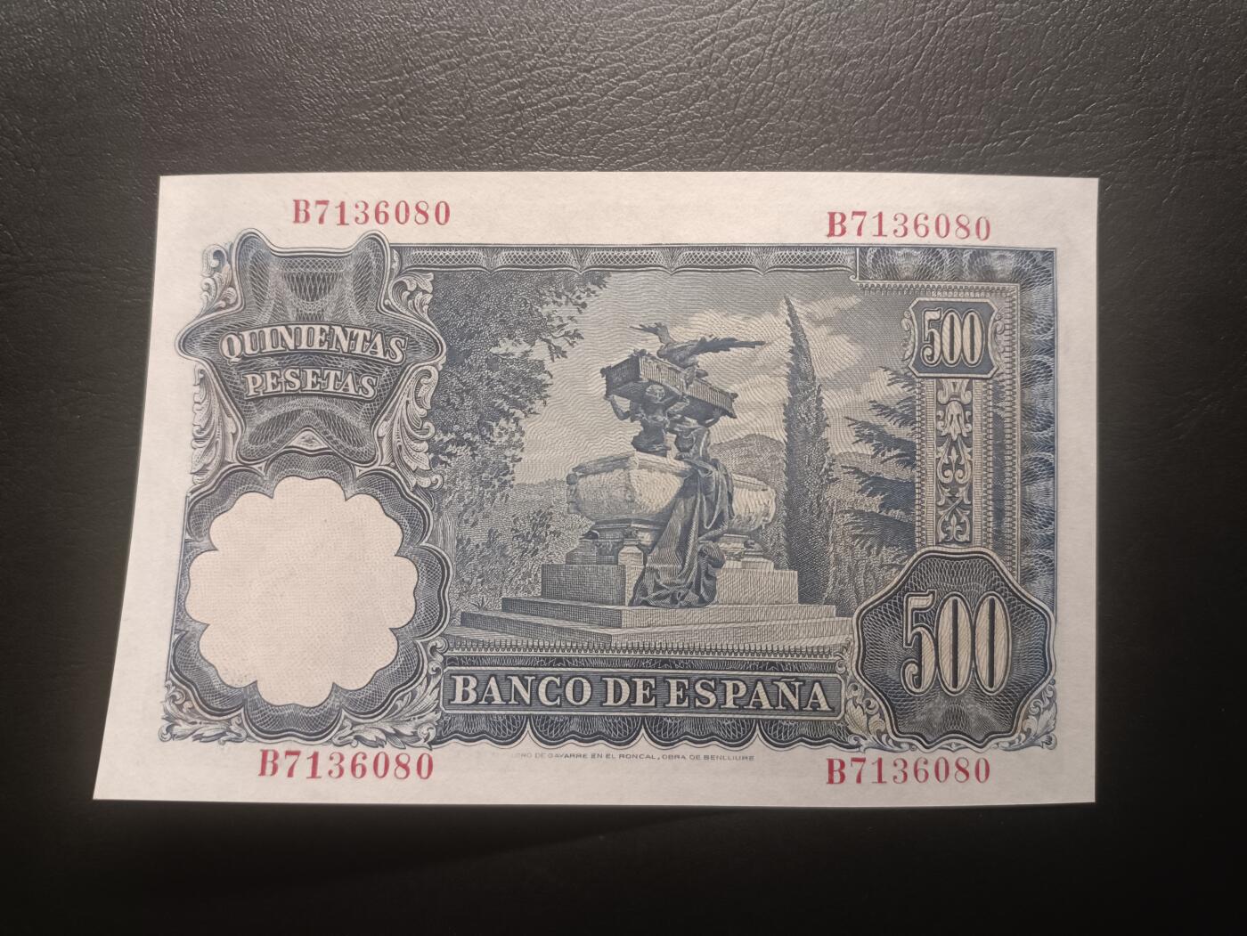 2026一月第三期，总213期 西班牙1951版500比塞塔UNC，雕塑家贝尼鲁莱和他的作品，少见早期大方块品种