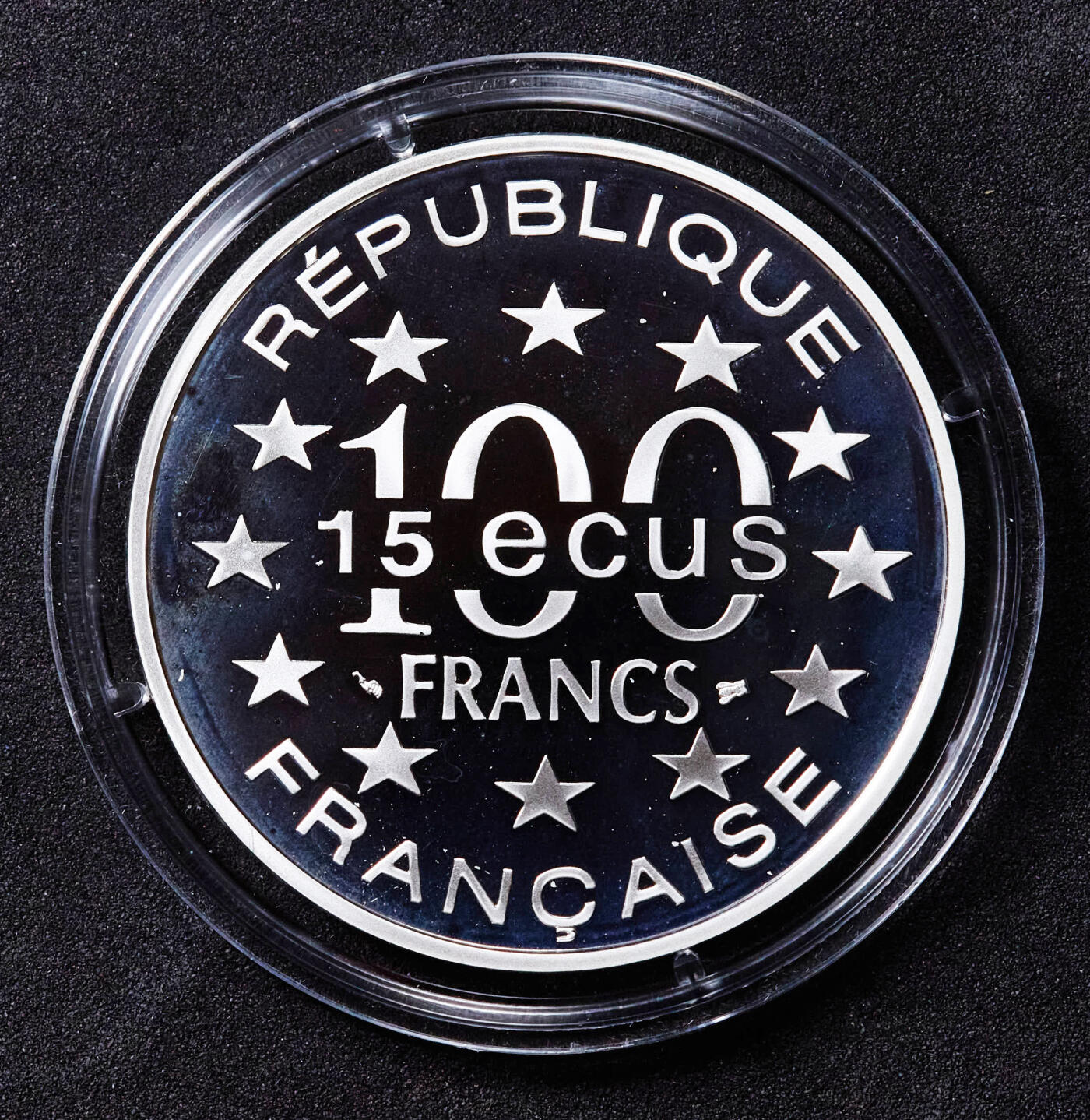 【俄甄集藏】“万象更新、马呈祥瑞”迎新春俄甄精品场-2026年(047)01-21 星期三 晚 19:30 全场包邮 法国1993年欧洲历史建筑系列-勃兰登堡门100法郎/15欧元精制银币，原盒证，重22.22克，900银，发行量20000枚