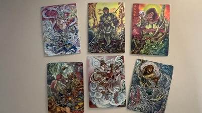 寸草不生拍卖第十八期  - 孙悟空 折光 不同画师 6张