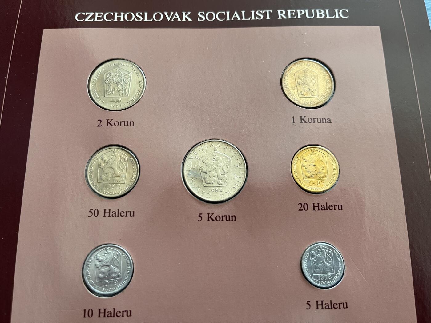 咖啡豆•收藏 2025年Jan_22th世界各国富兰克林套币拍卖 捷克斯洛伐克/芬兰-世界各国UNC硬币套币富兰克林包装