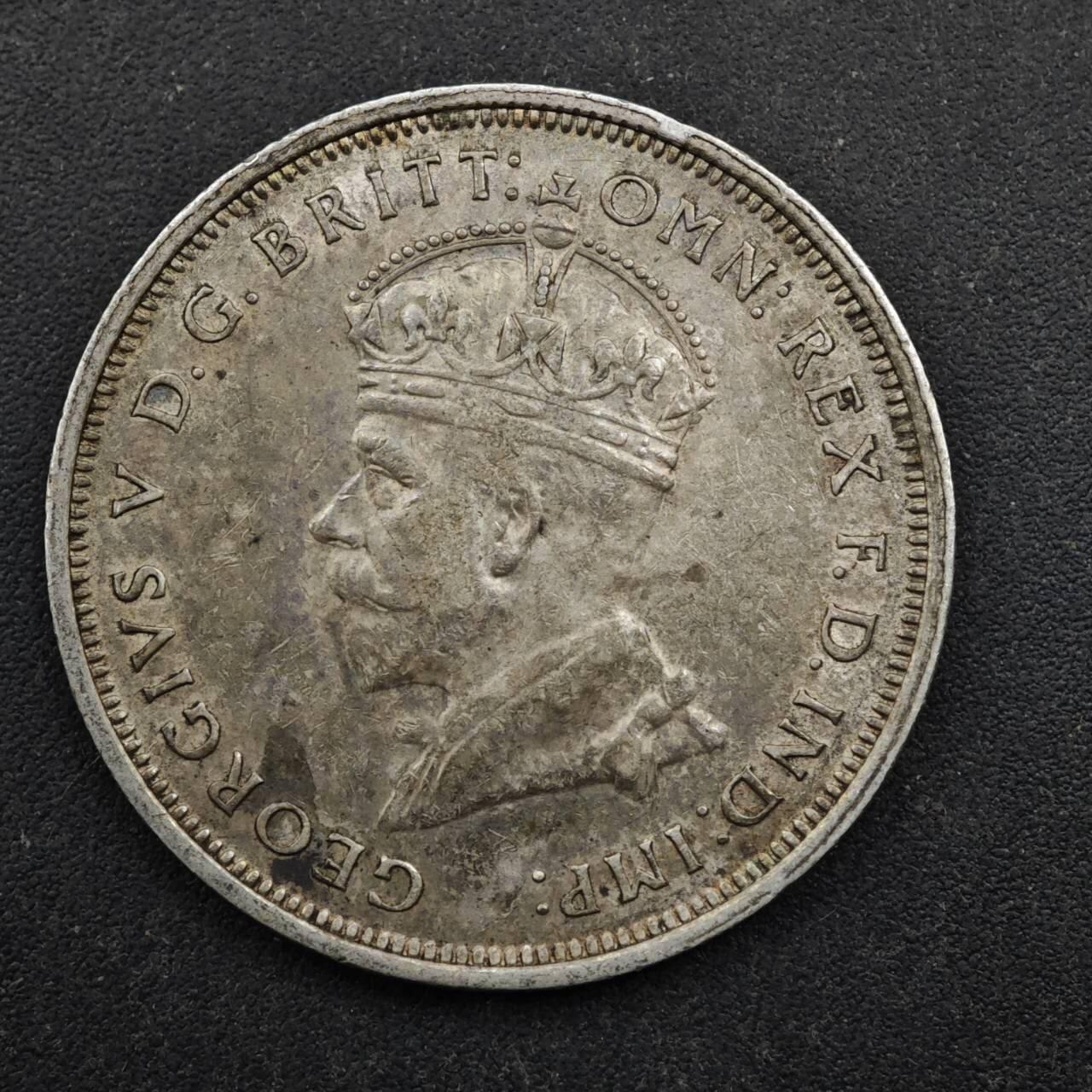 【淘币小摊】实时拍第八百四十九拍   散币银币场   满百包邮可预留二周 每周一统一发货   澳大利亚1927年乔治五世弗洛林纪念银币