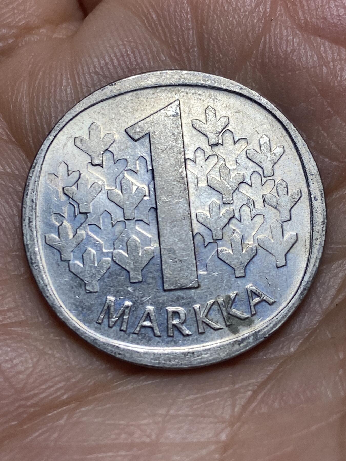 2026年第九场(总第一百七十八场）外国好品散币场(免佣金) 芬兰🇫🇮1984年1马克(1963–2001年第二版，N标)