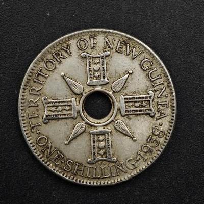 【淘币小摊】实时拍第八百四十九拍   散币银币场   满百包邮可预留二周 每周一统一发货   - 英属几内亚1938年1先令银币