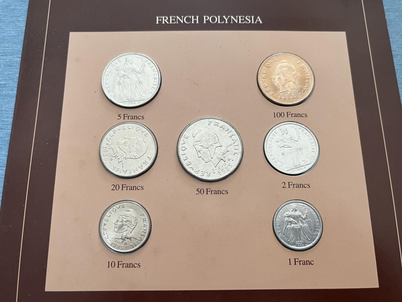 咖啡豆•收藏 2025年Jan_22th世界各国富兰克林套币拍卖 波利尼西亚/墨西哥-世界各国UNC硬币套币富兰克林包装