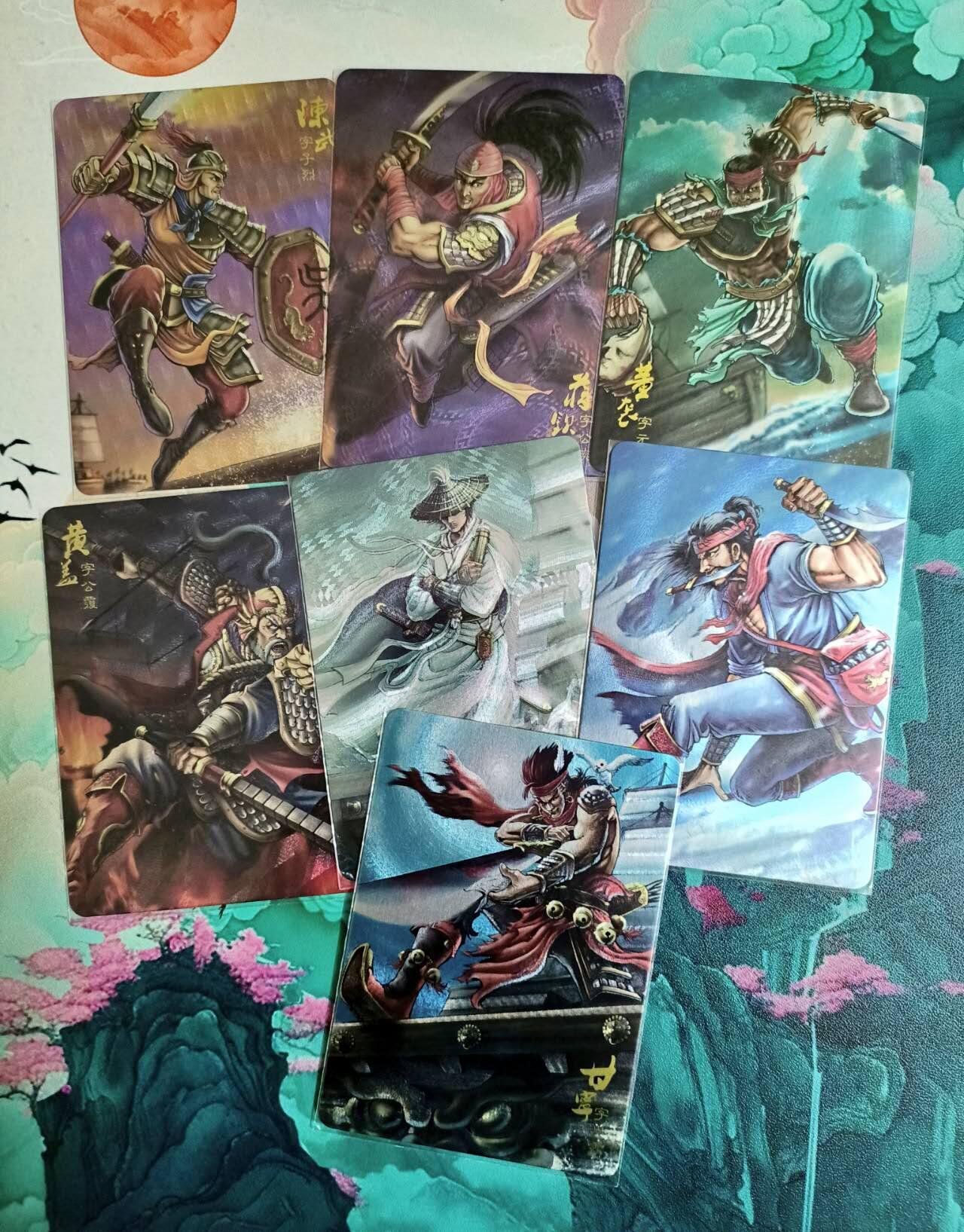 满200包邮！！龙虎卡牌-七二场（满200元包邮，无佣金，每周六结拍，欢迎送拍） 粗闪7张 龙耀三国国际版 吴势力