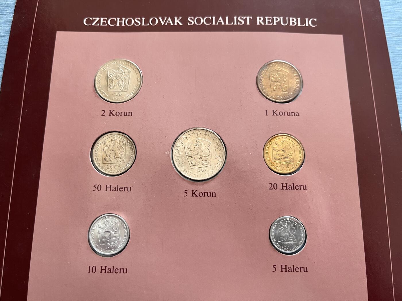 咖啡豆•收藏 2025年Jan_22th世界各国富兰克林套币拍卖 新喀里多尼亚/捷克斯洛伐克-世界各国UNC硬币套币富兰克林包装