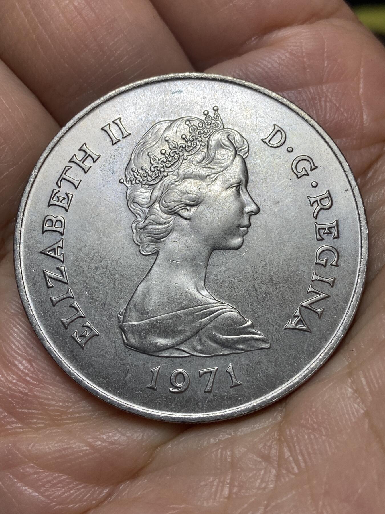 2026年第九场(总第一百七十八场）外国好品散币场(免佣金) 英属直布罗陀🇬🇮1971年25新便士