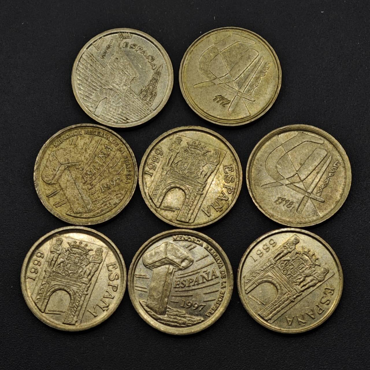 【淘币小摊】实时拍第八百四十九拍   散币银币场   满百包邮可预留二周 每周一统一发货   西班牙5比赛塔铜币8枚