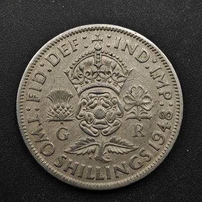 【淘币小摊】实时拍第八百四十九拍   散币银币场   满百包邮可预留二周 每周一统一发货   - 英国1948年2先令