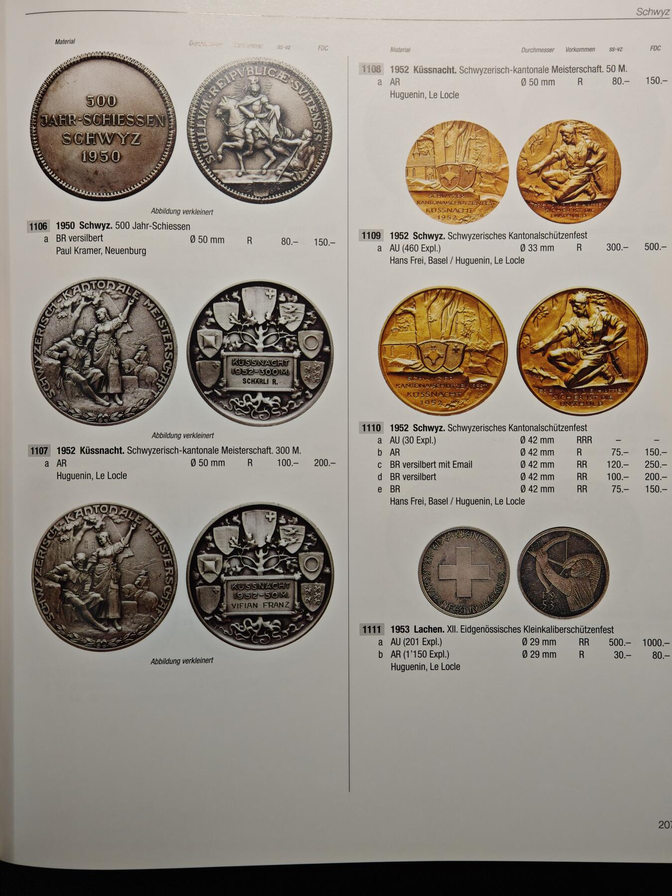 【德藏】世界币章拍卖第162期（拍品征集中~欢迎藏友联系） 98新 瑞士射击节银币及银章目录 硬壳精装 全彩铜板纸印刷 大开本 全书约408页