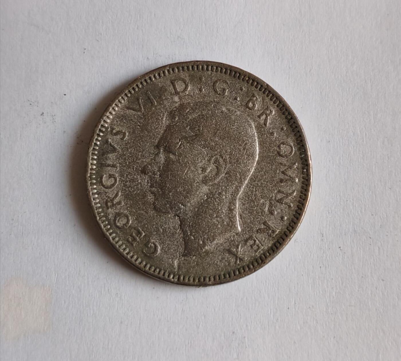 外国硬币 英国1949年乔治六世时期1先令流通币（英格兰版