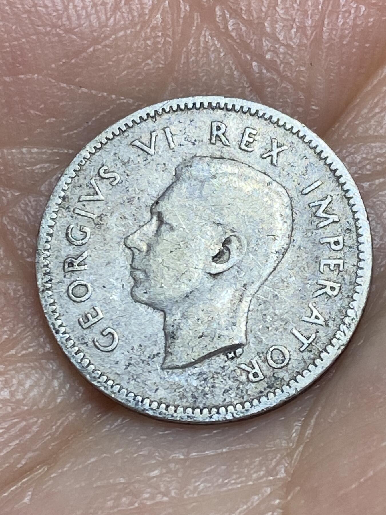 2026年第九场(总第一百七十八场）外国好品散币场(免佣金) 英属南非1945年3便士银币(乔治六世第一版，800高银)