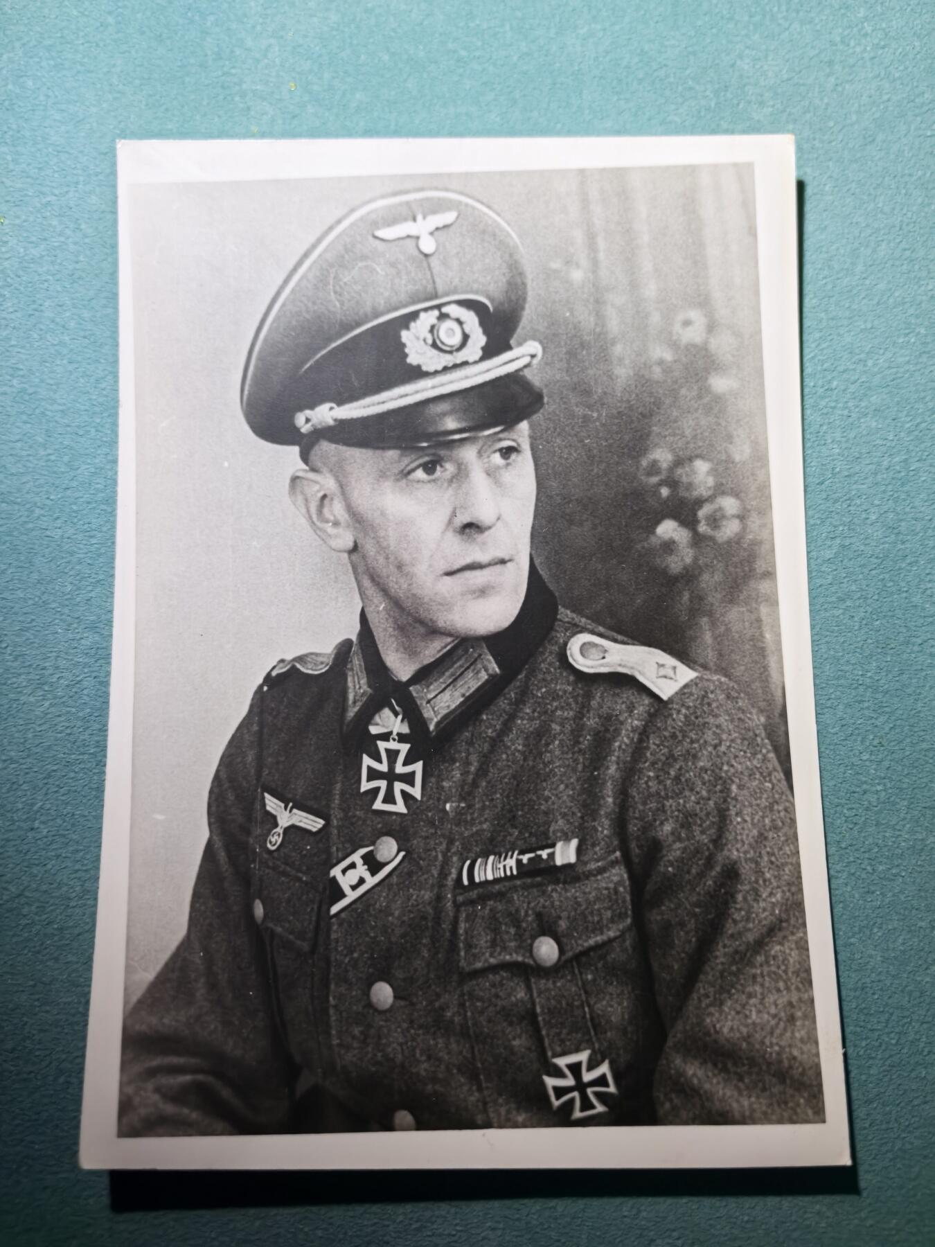 盛世勋华——号角文化勋章邮票专场拍卖第299期 德国（1939）骑士十字勋章获得者照片 陆军中尉 阿尔方斯·科尼希 佩戴骑士十字勋章/一级铁十字勋章/二级铁十字勋饰等