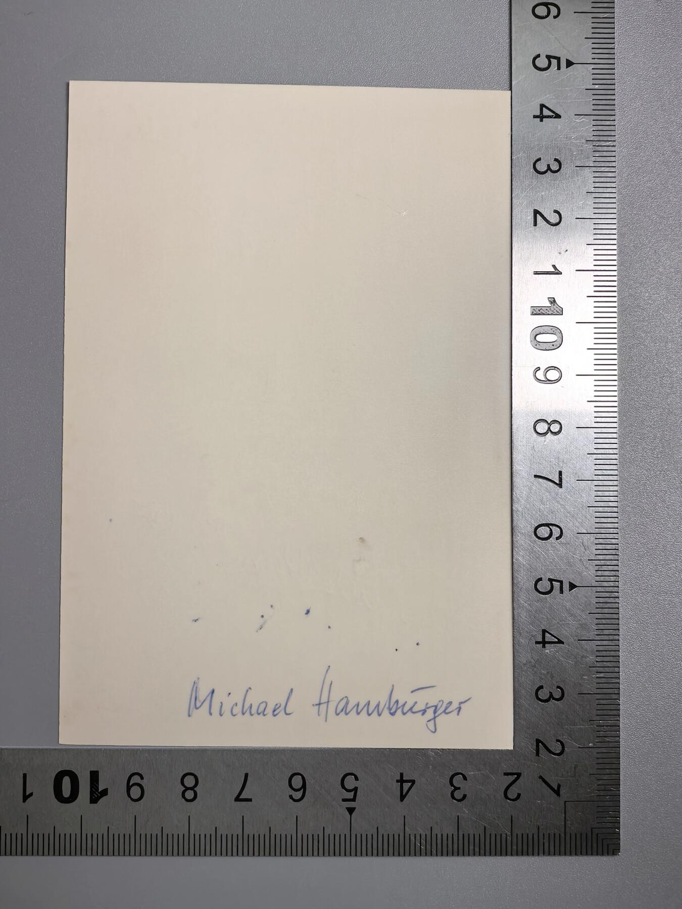 小驴勋章奖章收藏1月17日周六晚六点拍卖（珍爱和平，收藏战争，铭记历史，勿忘国耻，忠党爱国。有偿代拍，送拍规则在简介最后，参拍须阅读规则后再参拍，关系到运费包装发货时效真假辨别等关键信息，拍卖时不再发原图，看大图店主微信码在拍卖店铺介绍里） 363人民掷弹师Michael Hamburger战后亲签