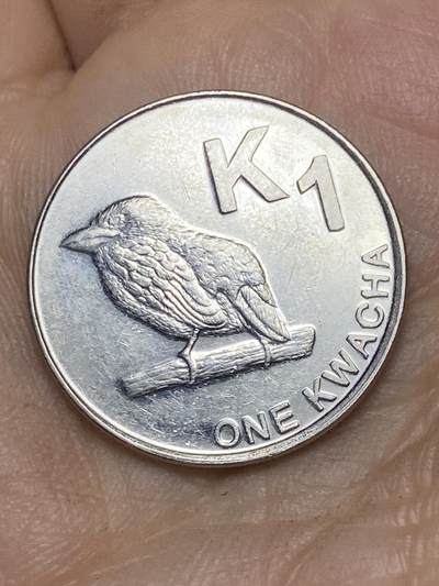 2026年第十场(总第一百七十九场）外国好品散币场(免佣金) - 赞比亚🇿🇲2014年1克瓦查(最新套币最大面值)