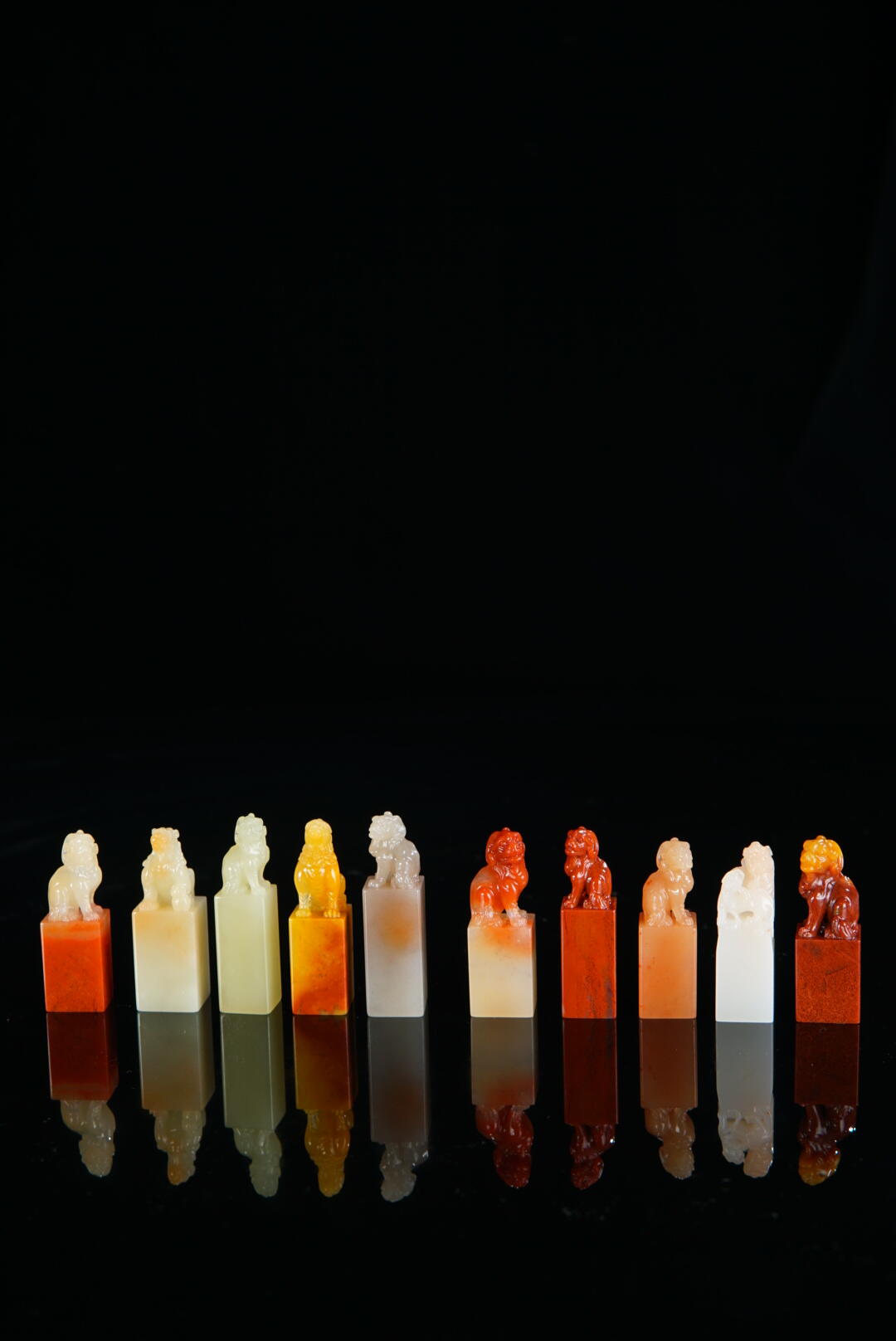 方寸藏珍·寿山田黄印章专场（一） 寿山石古兽钮章一组