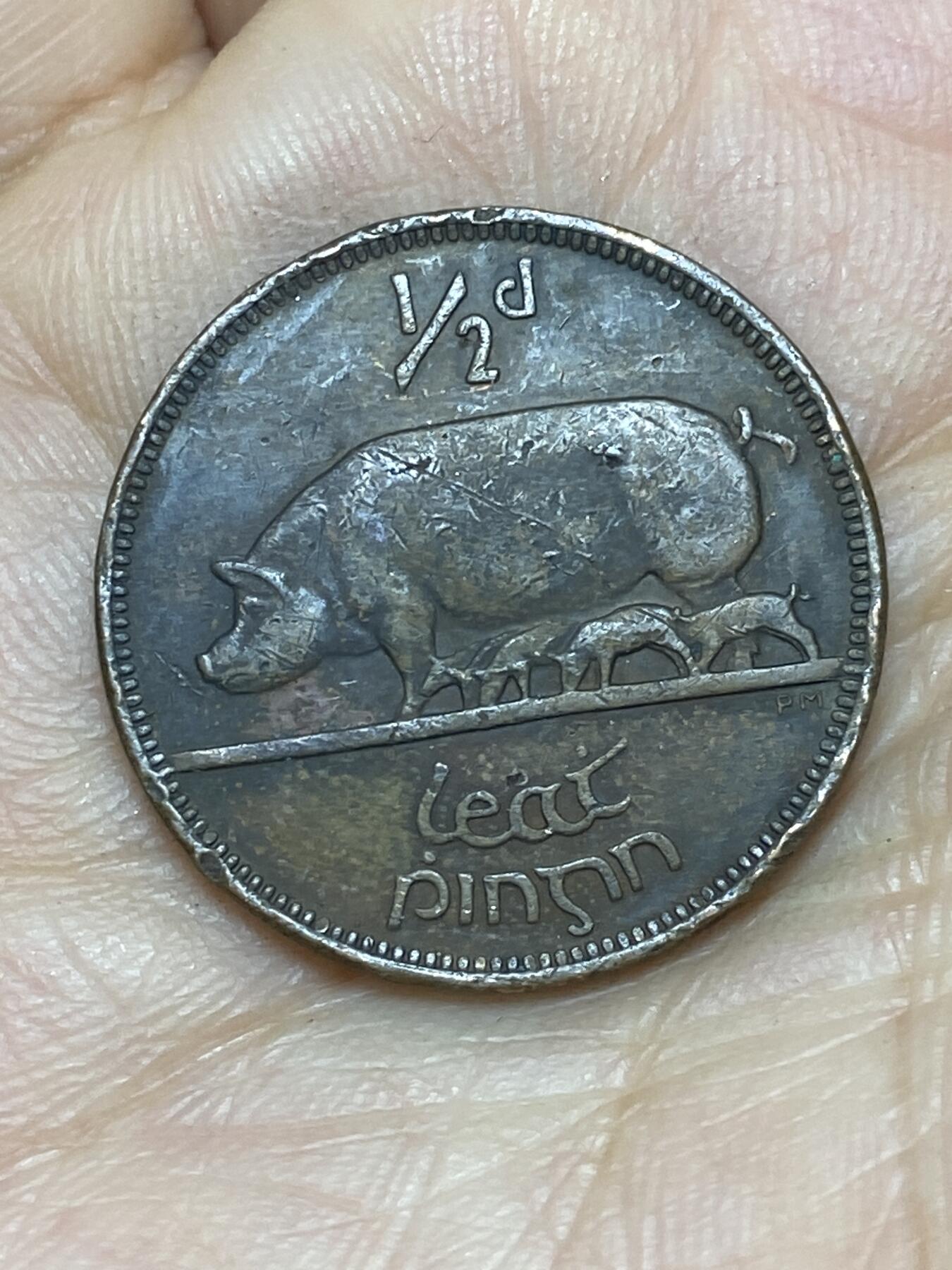 2026年第十场(总第一百七十九场）外国好品散币场(免佣金) 爱尔兰🇮🇪1943年1/2便士(共和国第一套)