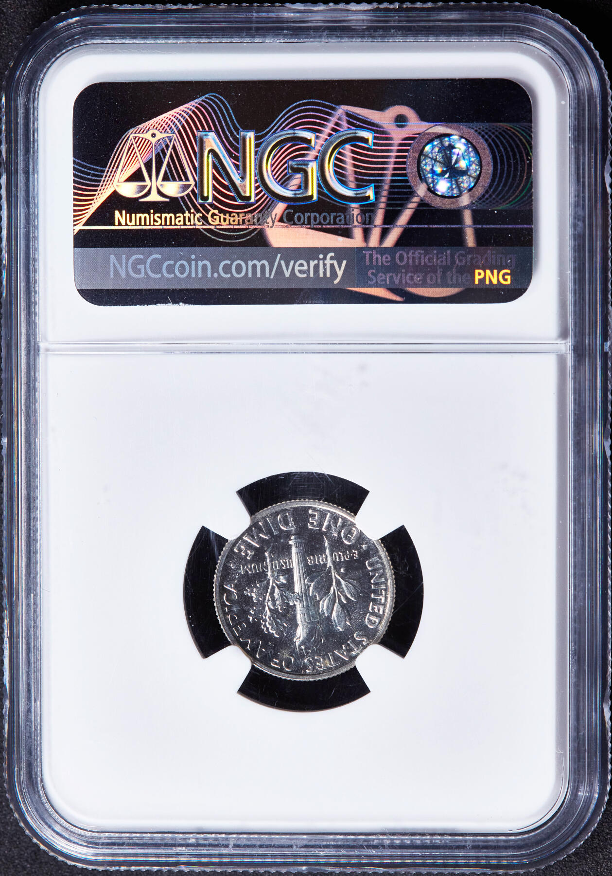 【俄甄集藏】“万象更新、马呈祥瑞”迎新春俄甄精品场-2026年(047)01-21 星期三 晚 19:30 全场包邮 美国1962年罗斯福10美分精制银币，NGC PF65，精制稀少