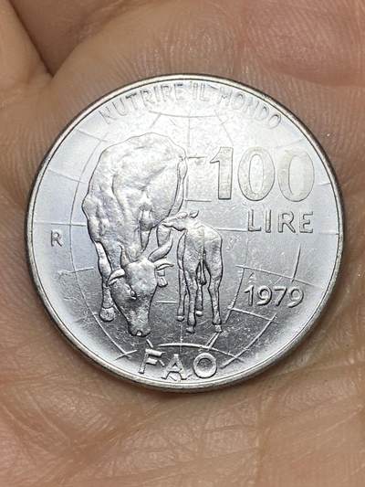 2026年第十场(总第一百七十九场）外国好品散币场(免佣金) - 意大利🇮🇹1979年100里拉(FAO纪念币)