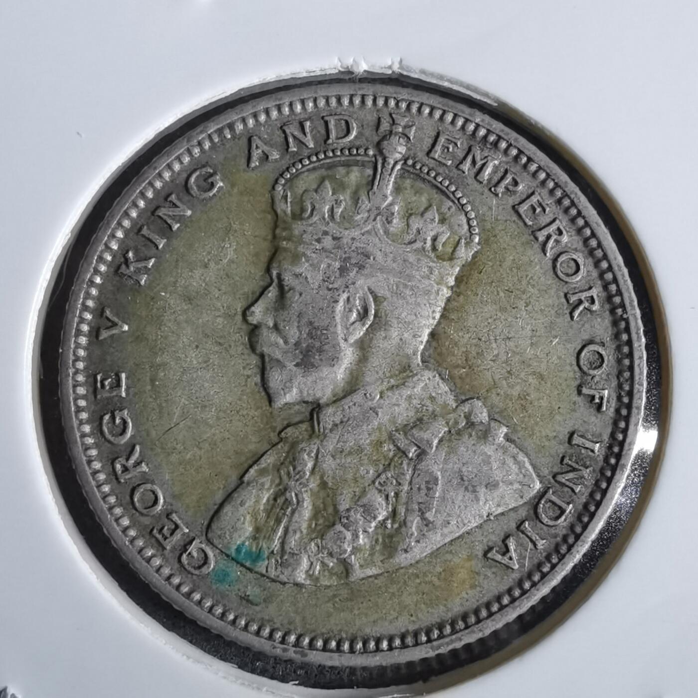 沼泽如烟--第963场 英属海峡1927年20分银币